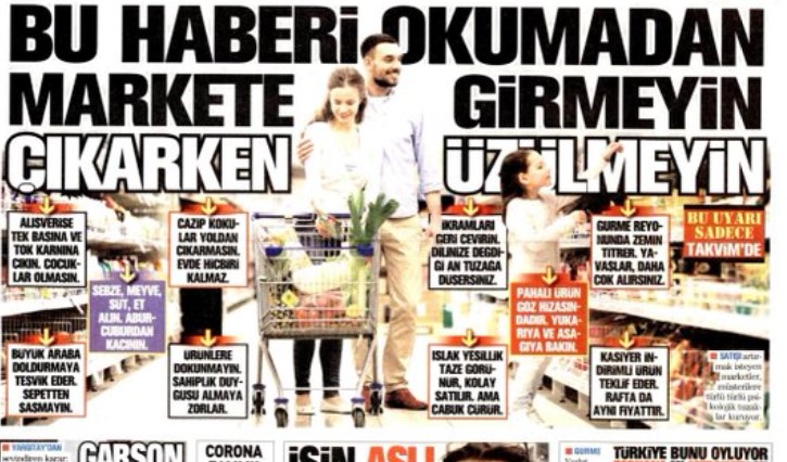Takvim Gazetesi’nin manşeti viral oldu