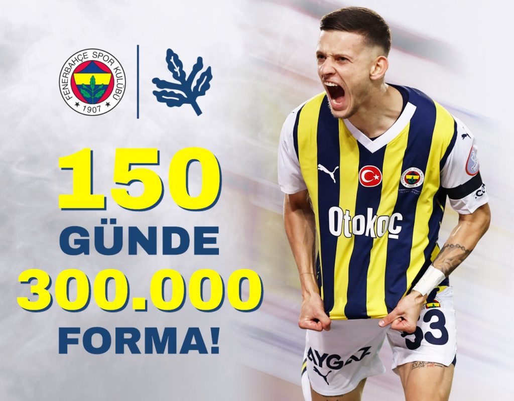 Fenerbahçe forma satış rekoru kırdı