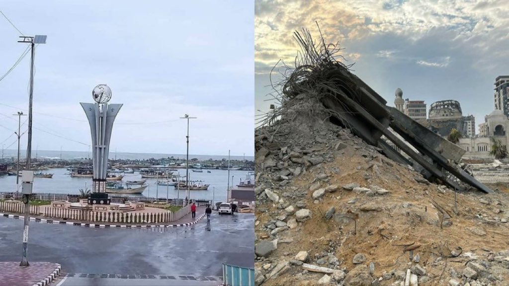 İsrail ordusu, Gazze Limanı’nda ki Mavi Marmara Şehitleri Anıtı’nı yıktı