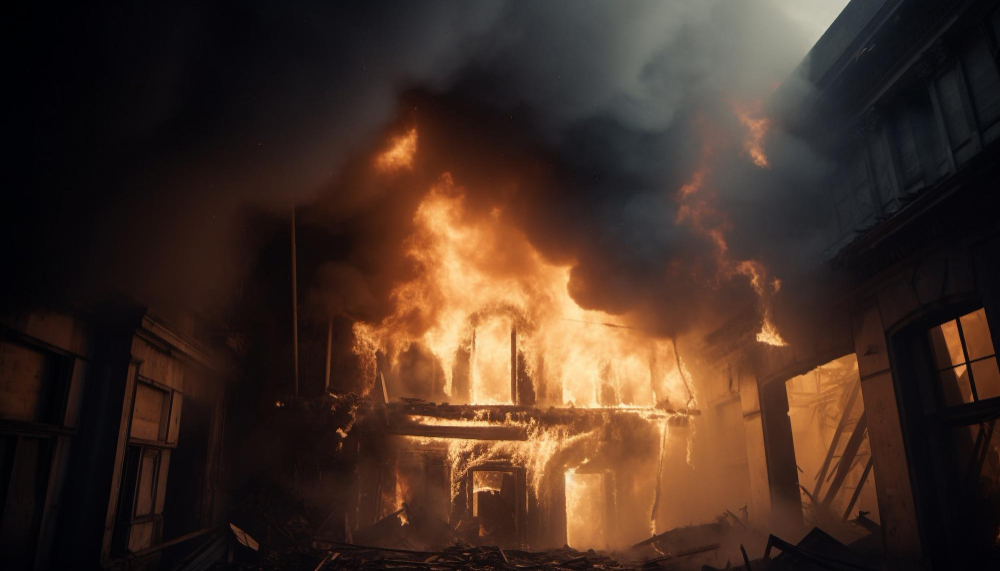 Almanya’da yangın felaketi: Kereste fabrikası alevler içinde kaldı
