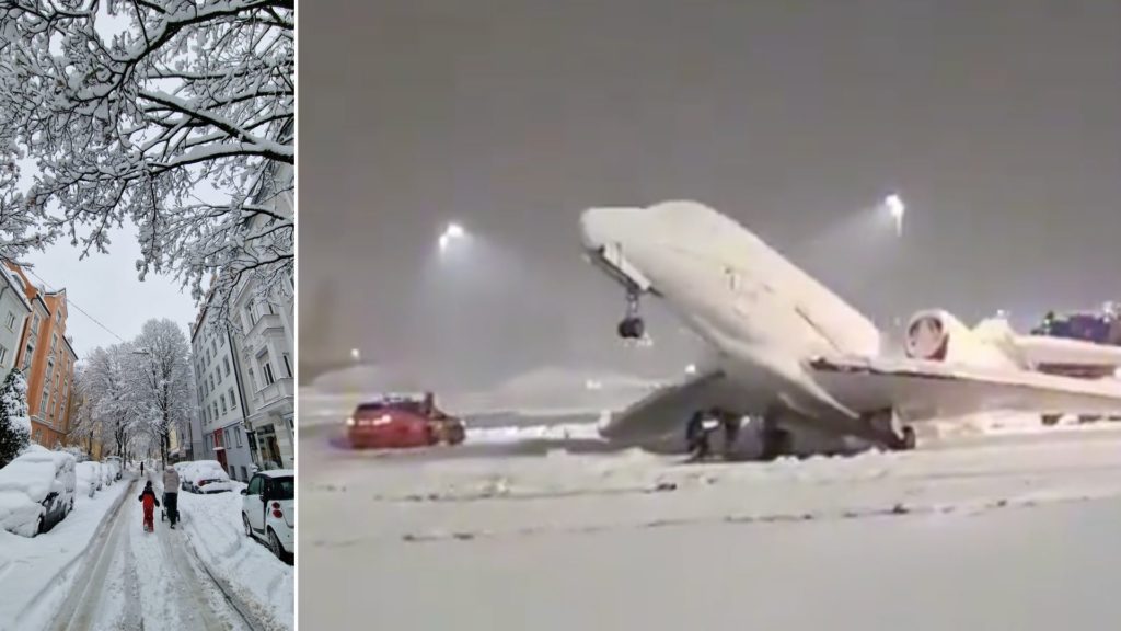 Kara yağışı etkili oldu: Münih’te 760 uçuş iptal edildi