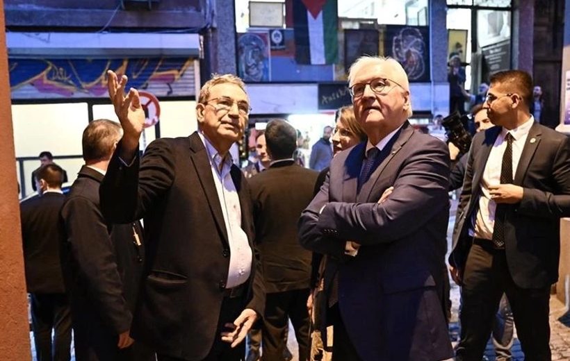 Almanya Cumhurbaşkanı Steinmer’e müze ziyareti sırasında Filistin marşı dinletildi