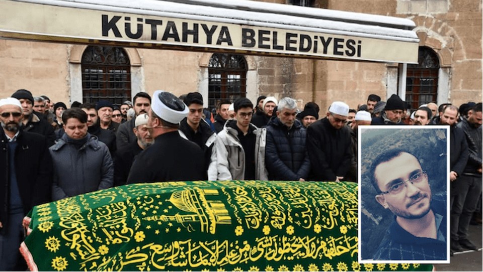 Almanya’da ölü bulunan İmam son yolculuğuna uğurlandı