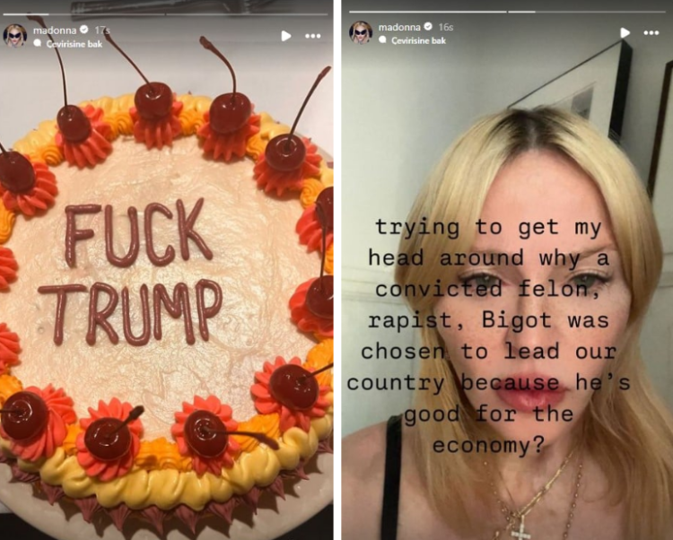 Madonna’dan Trump’a sert eleştiri: Hüküm giymiş suçlu, tecavüzcü, yobaz