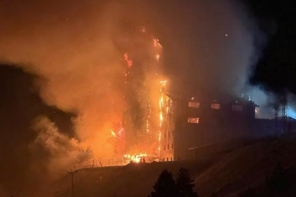 Bolu Kartalkaya Kayak Merkezi’ndeki otelde çıkan yangında ölenlerin sayısı 66’ya ulaştı