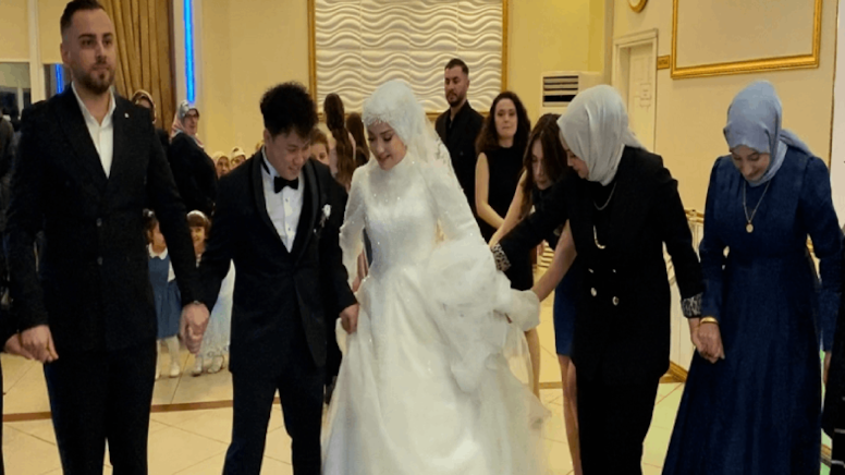 Rize’ye Çin’den damat geldi