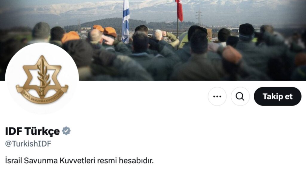 İsrail ordusu, X ve Telegram’da Türkçe hesap açtı