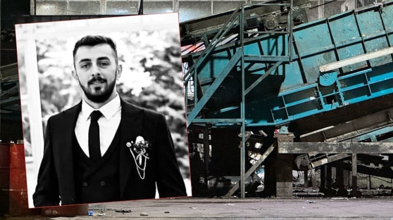 Çöp ayrıştırma makinesine kapılan işçi can verdi