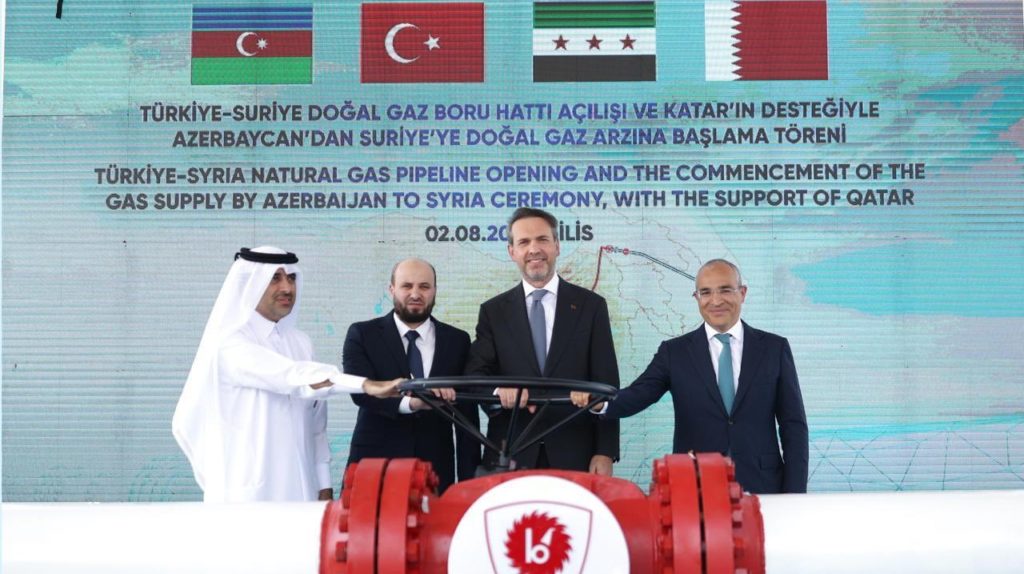 Türkiye-Suriye Doğal Gaz Boru Hattı Açıldı: Kilis’te Tarihi Törenle Azerbaycan Gazı Suriye’ye Ulaştı