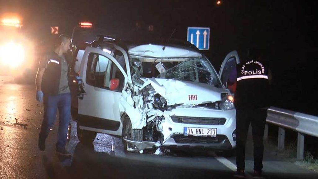 Motosikletli feci şekilde can verdi