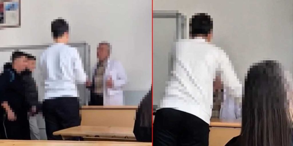 Lisede skandal görüntüler