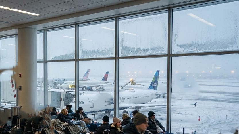 Münih Havalimanı’nda kar fırtınası krizi: 600 yolcu saatlerce uçakta mahsur kaldı