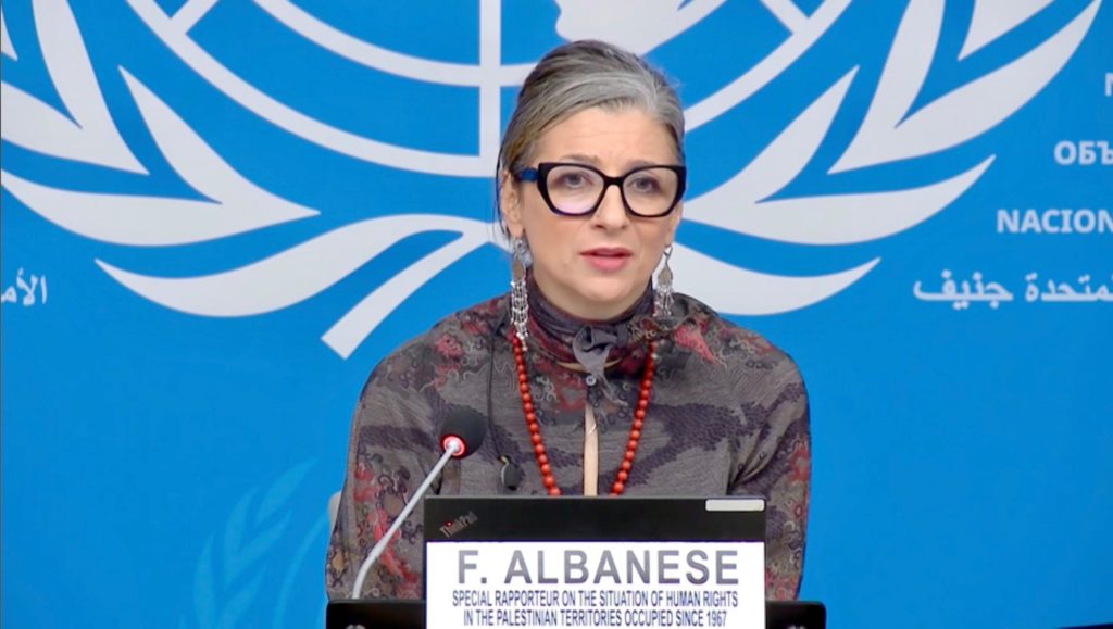 BM Raportörü Albanese: “İsrail’in Filistinlilere yönelik uygulamaları işkenceyi sistematik hale getirdi”