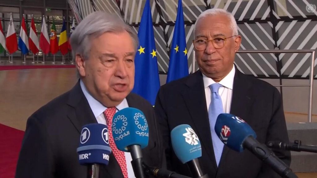 BM Genel Sekreteri Guterres: “Savaşın sona erdirilmesinin vakti geldi.”