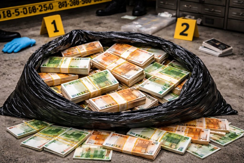 Almanya’da çöp torbasının içinden servet çıktı