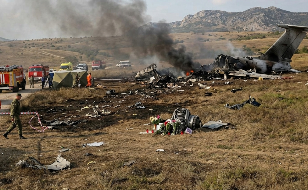 Askeri uçak düştü: 29 kişi hayatını kaybetti