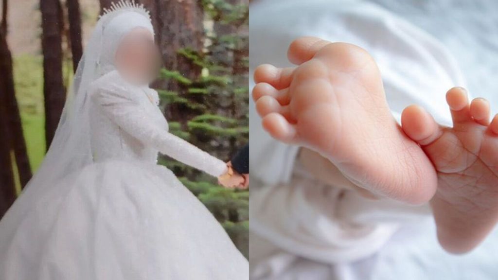 2 aylık bebeğini boğazını keserek öldürdü