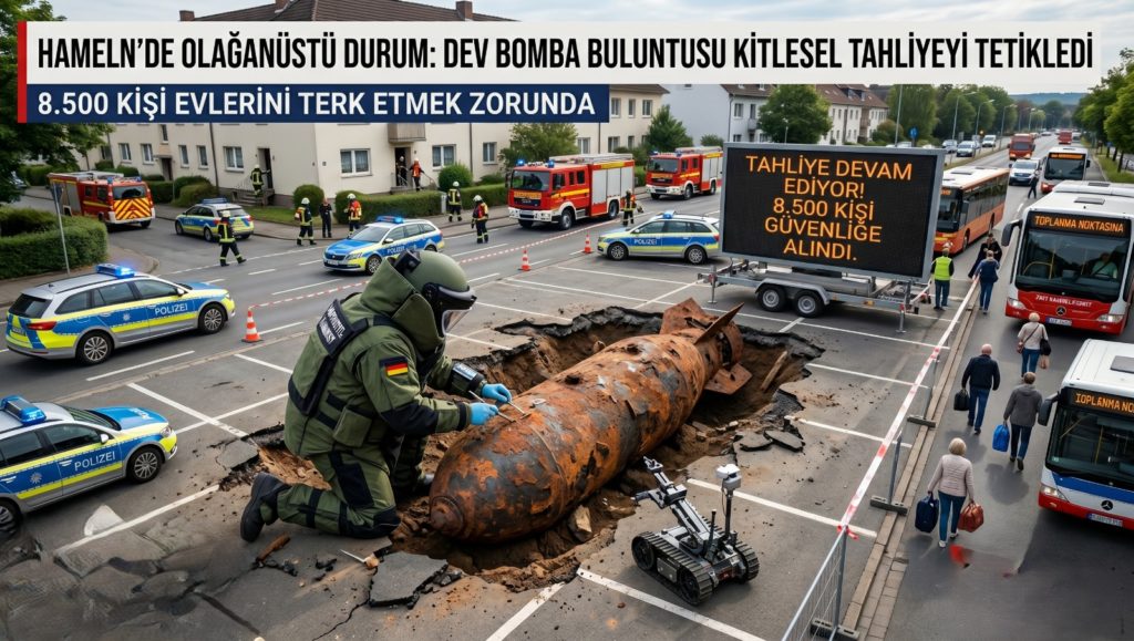 Hameln’de dev tahliye: 8 bin 500 kişi evlerini terk edecek