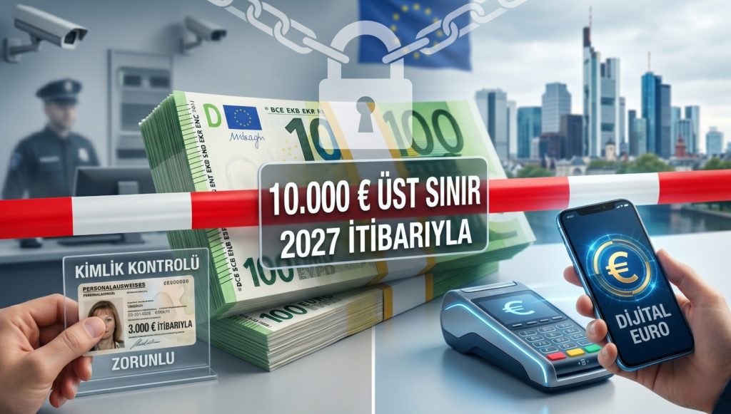 Nakit devri bitiyor: 10 bin Euro üstü yasak, 3 bin Euroya kimlik şartı!